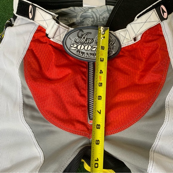 AXO Sport Racing 2007 Moto Champion Motocross Pants Sz 32 Red Black Yellow Y2k - Picture 11 of 12